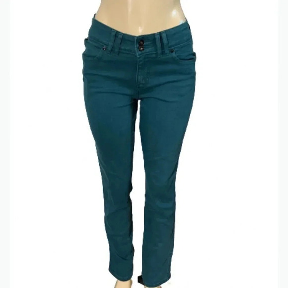 Levi’s jeans MID RISE SKINNY BLUE-GREEN VINTAGE SIZE 6 - Picture 3 of 10